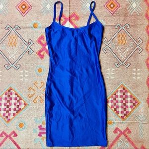 Cherry Mellow Blue Bodycon Mini Dress
